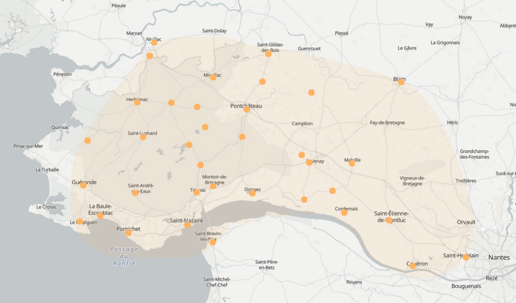 Libre Amy & Précieux Délices intervient dans tout l’Ouest de la Loire-Atlantique : Donges, Saint-Nazaire, Guérande, Pornichet et environs